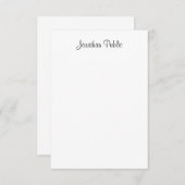 Trendy Calligrafie Script Naam Modern Sjabloon (Voorkant / Achterkant)