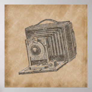 Trendy camera poster