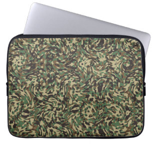 Trendy Camouflage Groen Laptop Sleeve