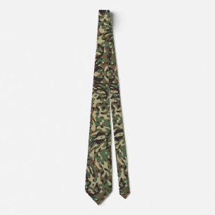 Trendy camouflage groen stropdas