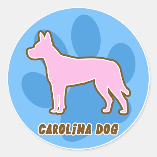 Trendy Carolina Dog Stickers (Voorkant)