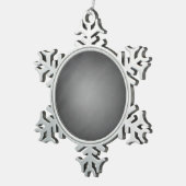 Trendy Chalkboard Vignette Tin Sneeuwvlok Ornament (Rechts)