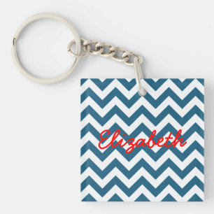 Trendy Chevron AcrylSleutelhanger Sleutelhanger
