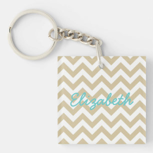 Trendy Chevron AcrylSleutelhanger Sleutelhanger