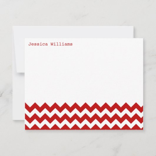 Trendy Chevron Note-kaarten Notitiekaartje (Voorkant)
