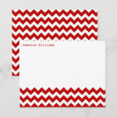 Trendy Chevron Note-kaarten Notitiekaartje (Voorkant / Achterkant)