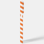Trendy Chevron Pattern met naam - oranje grijs Case-Mate iPhone Case (Achterkant / Rechts)