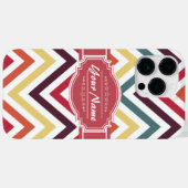Trendy Chevron Pattern met persoonlijke naam Case-Mate iPhone Case (Achterkant (horizontaal))