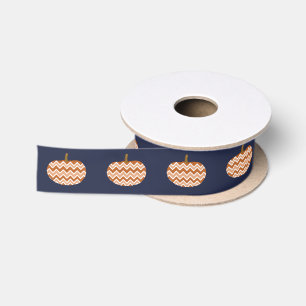 Trendy Chevron Pumpkins & Navy Lint