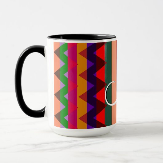 Trendy Chevron Stripes Pattern #11 Mok (Links)