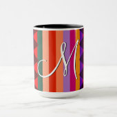 Trendy Chevron Stripes Pattern #11 Mok (Midden)