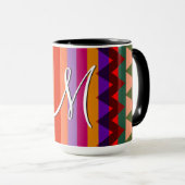 Trendy Chevron Stripes Pattern #11 Mok (Voorkant rechts)