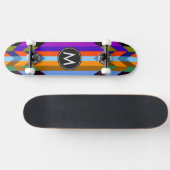 Trendy Chevron Stripes Pattern #18 Skateboard (Horizontaal)