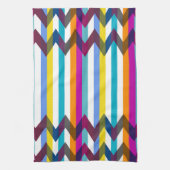 Trendy Chevron Stripes Pattern #21 Theedoek (Verticaal)