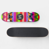 Trendy Chevron Stripes Pattern #25 Skateboard (Horizontaal)