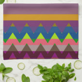 Trendy Chevron Stripes Pattern #6 Theedoek (Gevouwen)