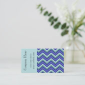 Trendy Chevron Zig Zag Pattern Visitekaartje (Staand voorkant)
