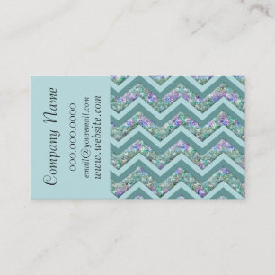Trendy Chevron Zig Zag Pattern Visitekaartje