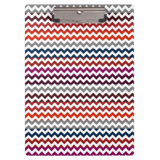 Trendy Chevron Zigzag Pattern 4 Klembord (Voorkant)
