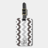Trendy Chevron Zigzag Pattern 7 Bagagelabel (Voorkant verticaal)