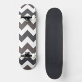 Trendy Chevron Zigzag Pattern 8 Skateboard (Voorkant)