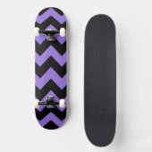 Trendy Chevron Zigzag Pattern 9 Skateboard (Voorkant)