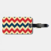 Trendy Chevron Zigzag Pattern Bagagelabel (Achterkant horizontaal)