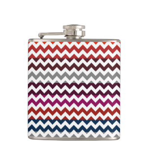 Trendy Chevron Zigzag Pattern Heupfles