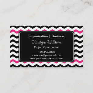 Trendy Chevron Zigzag Pattern Visitekaartjes