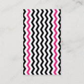 Trendy Chevron Zigzag Pattern Visitekaartjes (Achterkant)