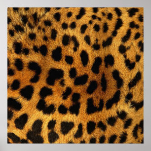 trendy chic animal patroon brown leopard print