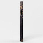 Trendy Chic Black Gold Agate Marble Case-Mate iPhone Case (Achterkant/rechts)
