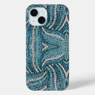 trendy chic geometric lines grijs blauwe neushoorn