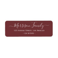 trendy chic lettering familieladumlabel