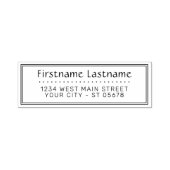 Trendy Chic Simple Styled Typography Script Zelfinktende Stempel (Design)