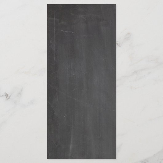 Trendy chic sparkles chalkboard trouwmenu menu (Achterkant)