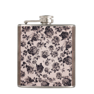 Trendy Chic White en Black  Elegant Floral Heupfles