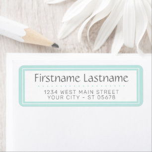 Trendy Chic Witte Eenvoudige Typografie Script Etiket