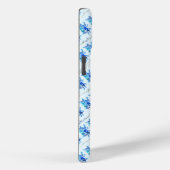 Trendy chique botanische blauwe Waterverf Case-Mate iPhone Case (Achterkant / Rechts)