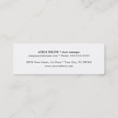 Trendy chique getextureerde roze Mode Boutique Mini Visitekaartje (Achterkant)