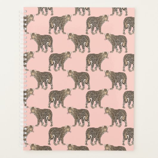 Trendy chique luipaard dierpatroon planner (Voorkant)