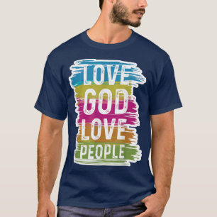 Trendy Christelijke Bijbel Liefde Liefde Mensen T-shirt
