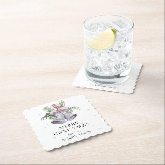 Trendy Christmas Bell Party Elegant Holidays Kartonnen Onderzetters