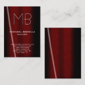 Trendy chubby black red chic, uniek visitekaartje (Voorkant / Achterkant)