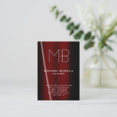 Trendy chubby black red chic, uniek visitekaartje (Staand voorkant)