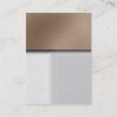 Trendy chubby grijs beige stijlvol visitekaartje (Achterkant)