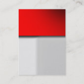 Trendy chubby gris rouge séduisant carte de visite (Dos)