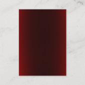 Trendy chubby modern red background visitekaartje (Achterkant)