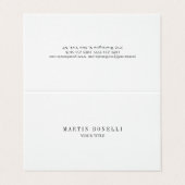 Trendy Chubby Professional Premium Linen Visitekaartjes (Buitenkant ongevouwen)