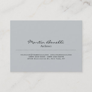 Trendy Chubby Stijlvol Grijs Architect Visitekaart Visitekaartje